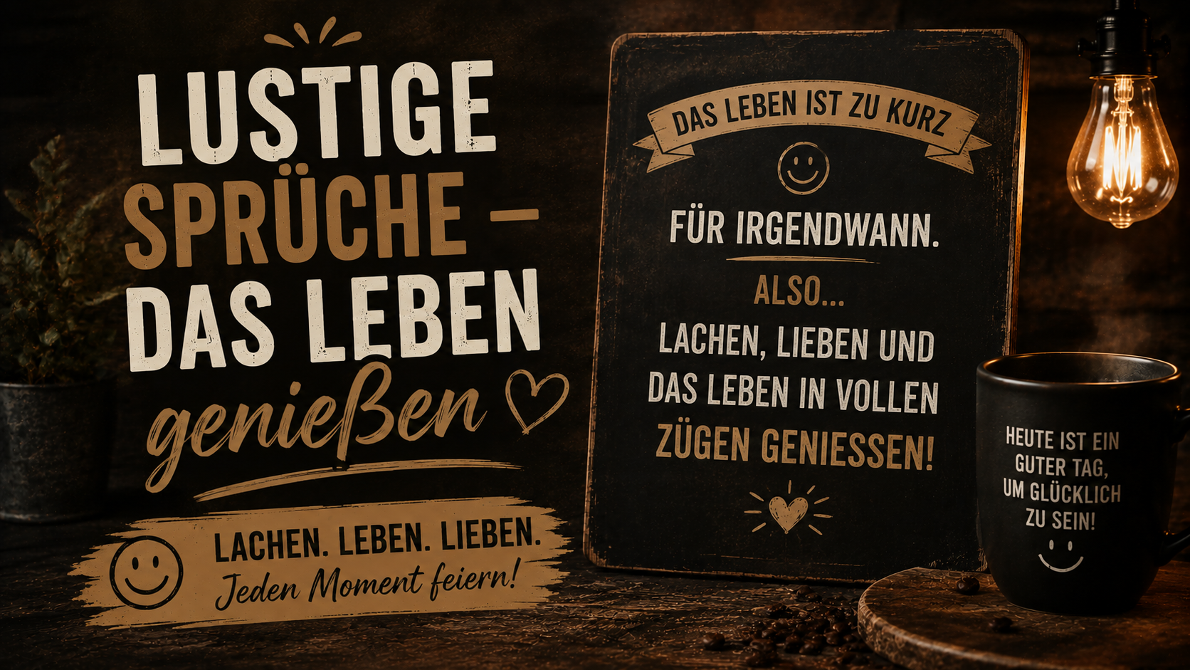Lustige Sprüche – Das Leben genießen