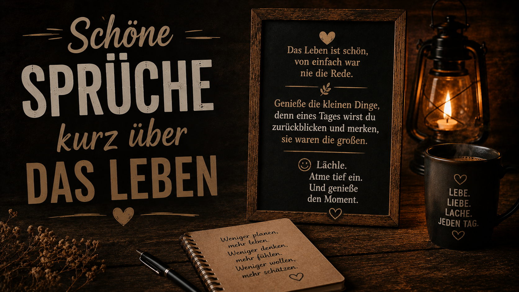 Schöne Sprüche kurz über das Leben