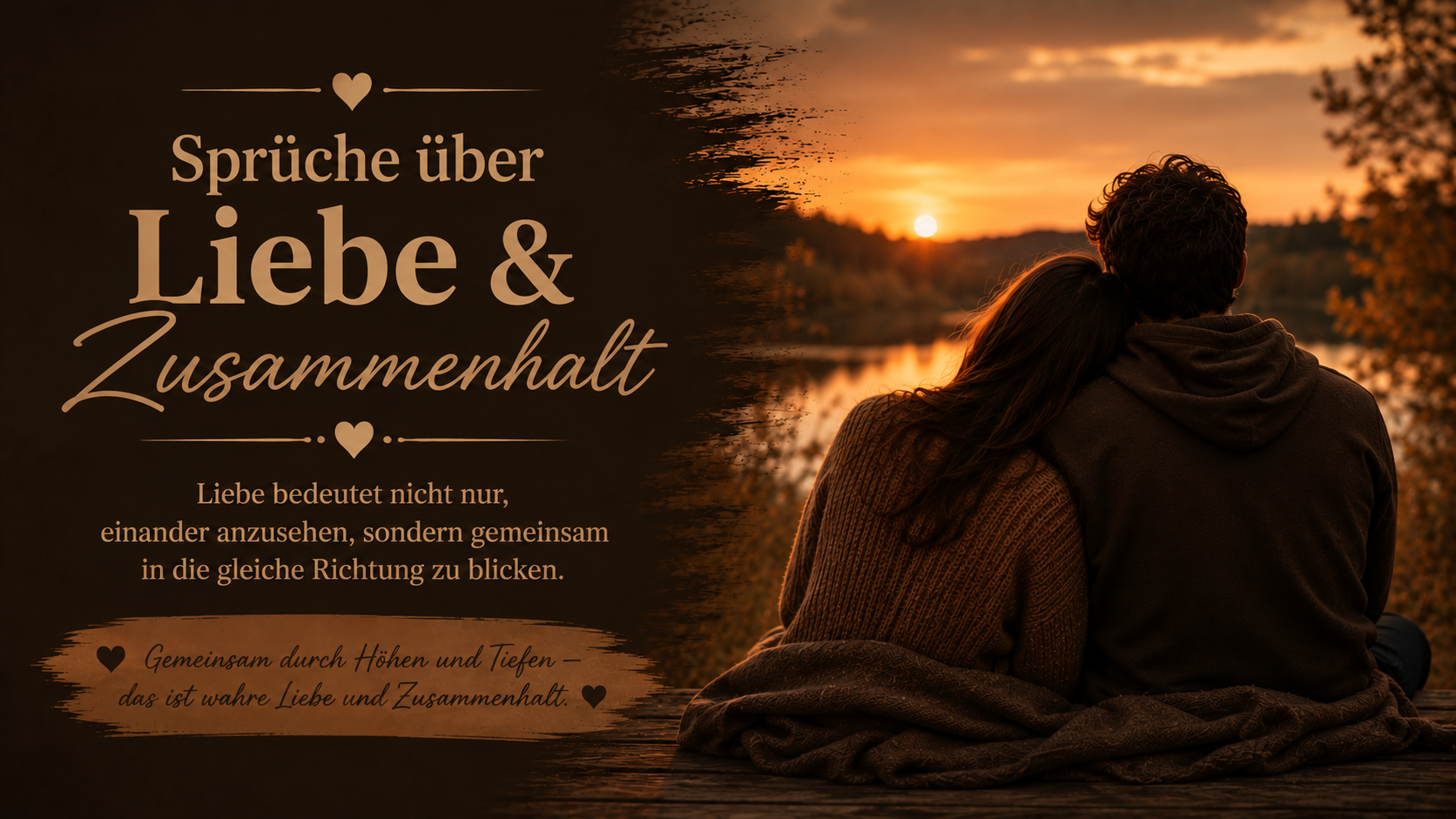 Sprüche über Liebe & Zusammenhalt