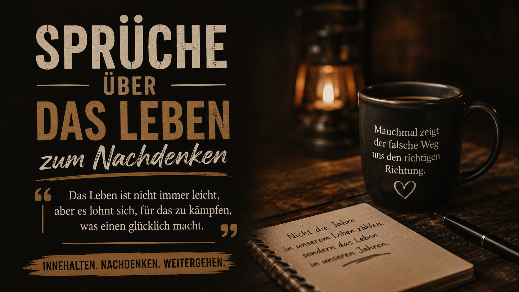 Sprüche über das Leben zum Nachdenken