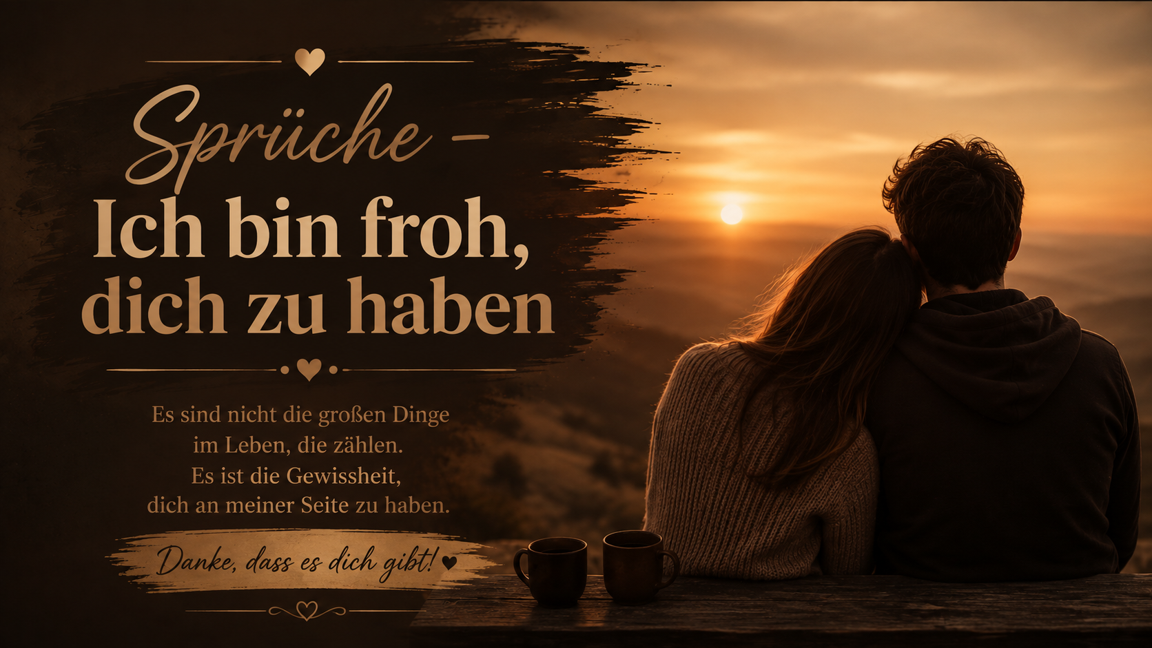 Sprüche – Ich bin froh, dich zu haben