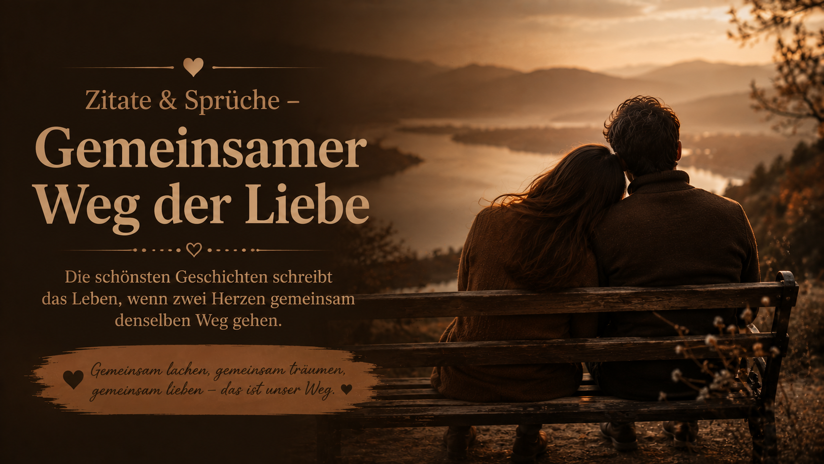 Zitate & Sprüche – Gemeinsamer Weg der Liebe