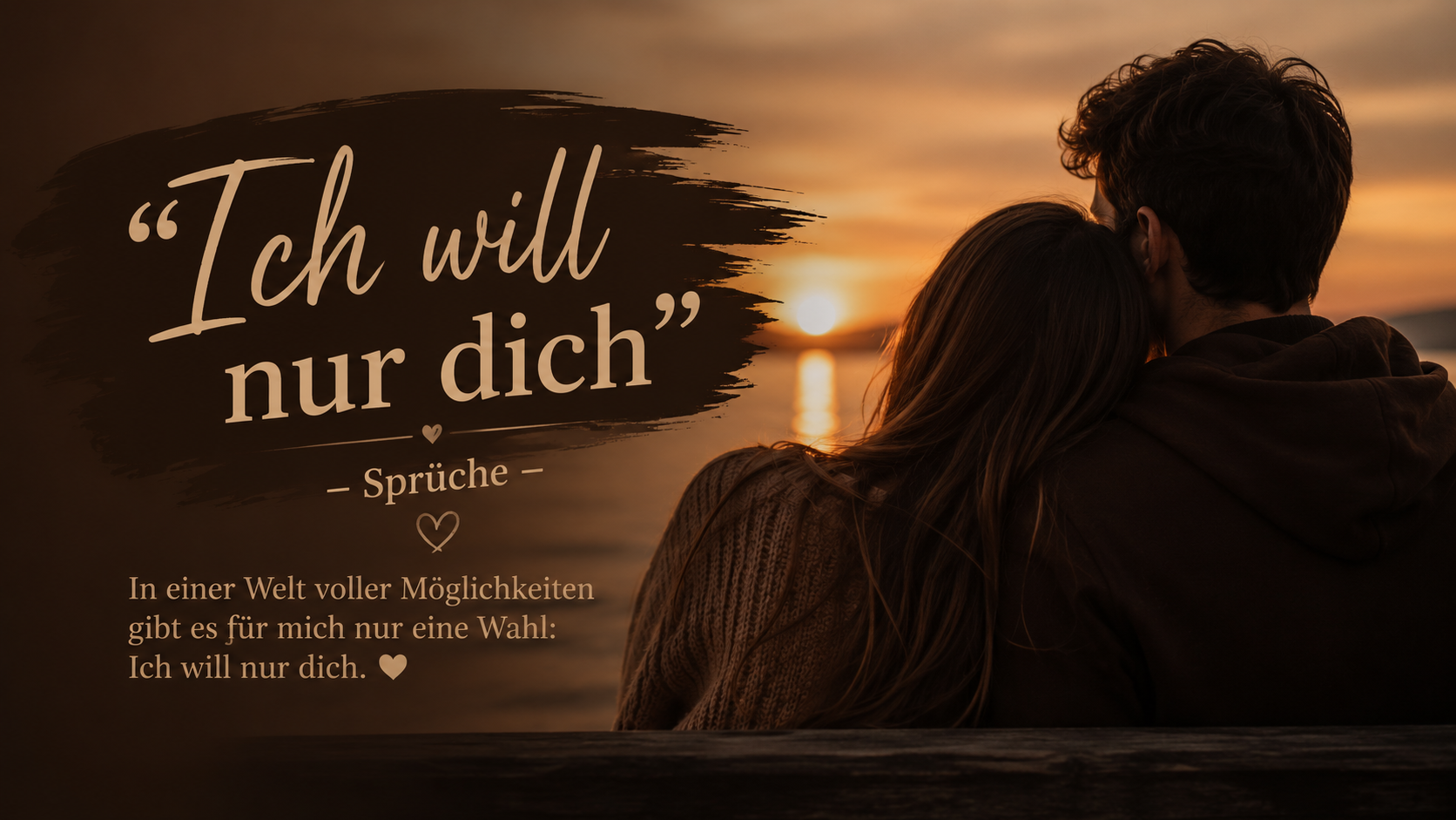 „Ich will nur dich – Sprüche