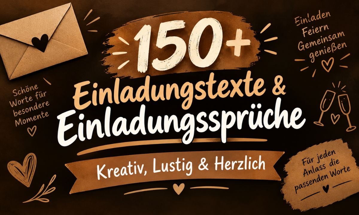 150+ Einladungstexte & Einladungssprüche – Kreativ, Lustig & Herzlich