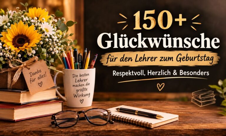 150+ Glückwünsche für den Lehrer zum Geburtstag – Respektvoll, Herzlich & Besonders