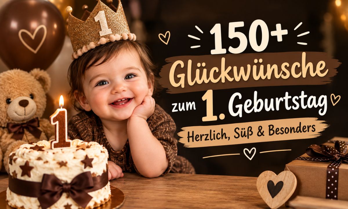150+ Glückwünsche zum 1. Geburtstag – Herzlich, Süß & Besonders