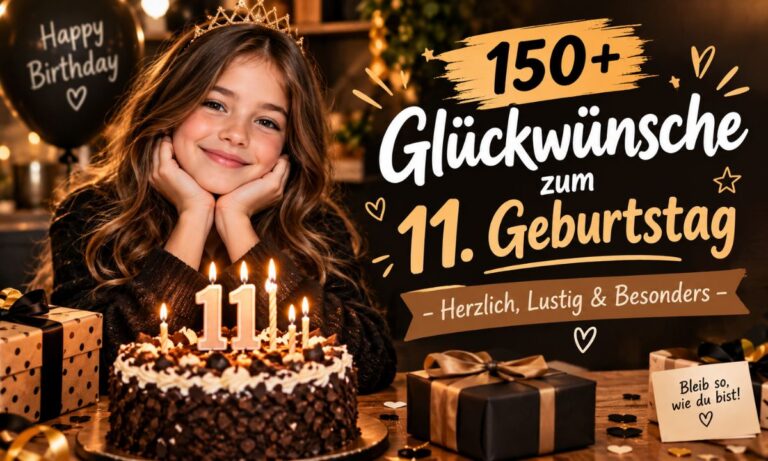 150+ Glückwünsche zum 11. Geburtstag – Herzlich, Lustig & Besonders