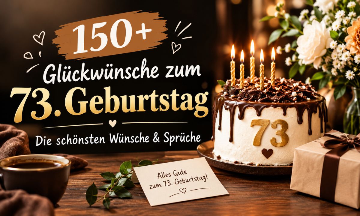 150+ Glückwünsche zum 73. Geburtstag Die schönsten Wünsche & Sprüche