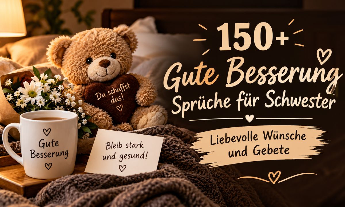 150+ Gute Besserung Sprüche für Schwester – Liebevolle Wünsche und Gebete