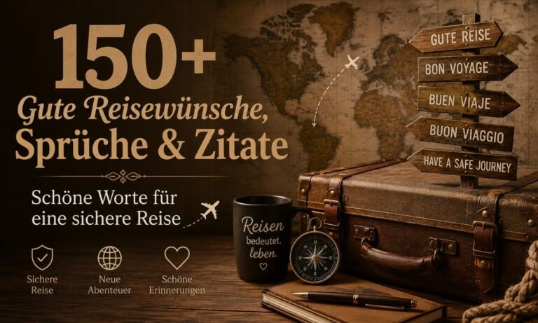 150+ Gute Reisewünsche, Sprüche & Zitate – Schöne Worte für eine sichere Reise