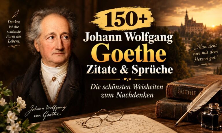 150+ Johann Wolfgang Goethe Zitate & Sprüche – Die schönsten Weisheiten zum Nachdenken
