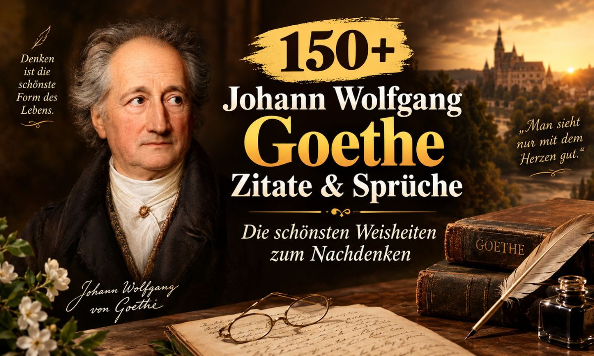 150+ Johann Wolfgang Goethe Zitate & Sprüche – Die schönsten Weisheiten zum Nachdenken