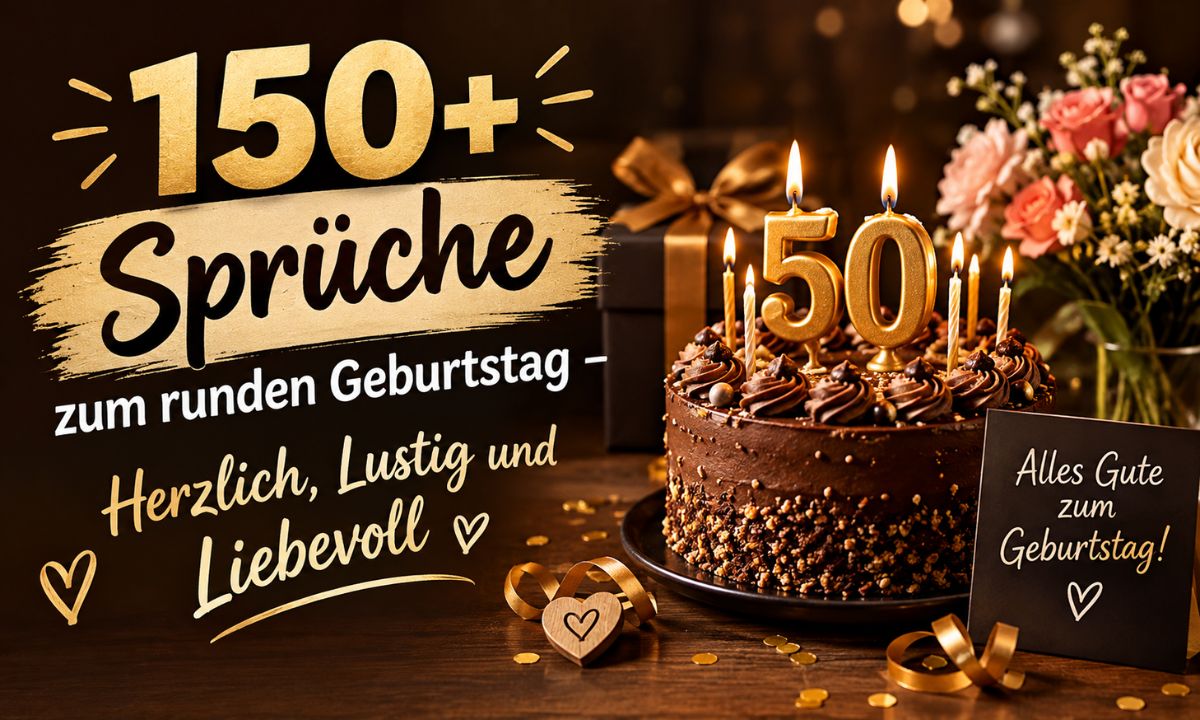 150+ Sprüche zum runden Geburtstag – Herzlich, Lustig und Liebevoll