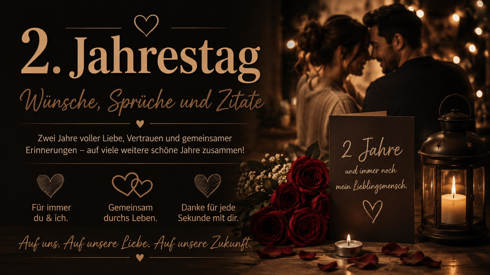 2. Jahrestag Wünsche, Sprüche und Zitate