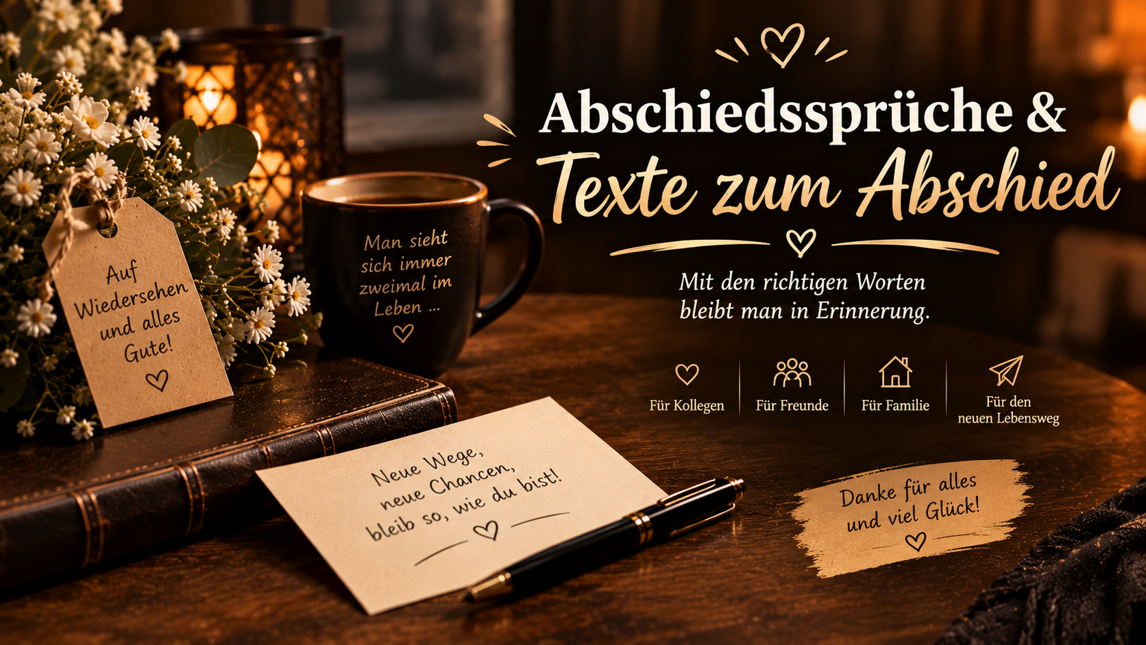 Abschiedssprüche & Texte zum Abschied