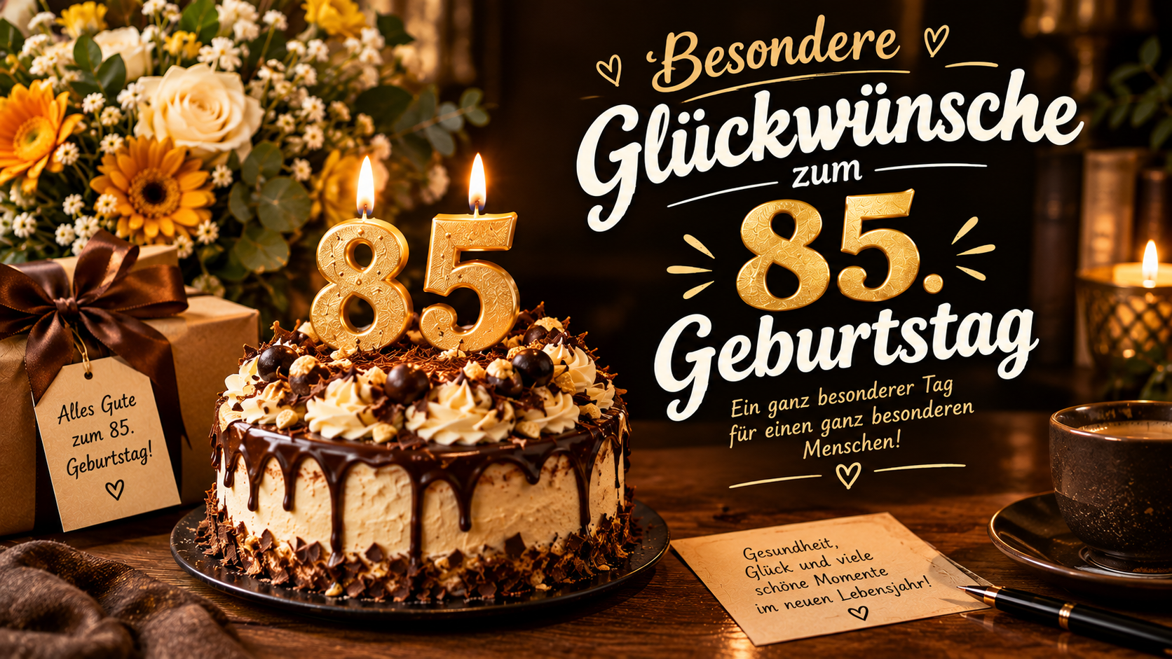 Besondere Glückwünsche zum 85. Geburtstag