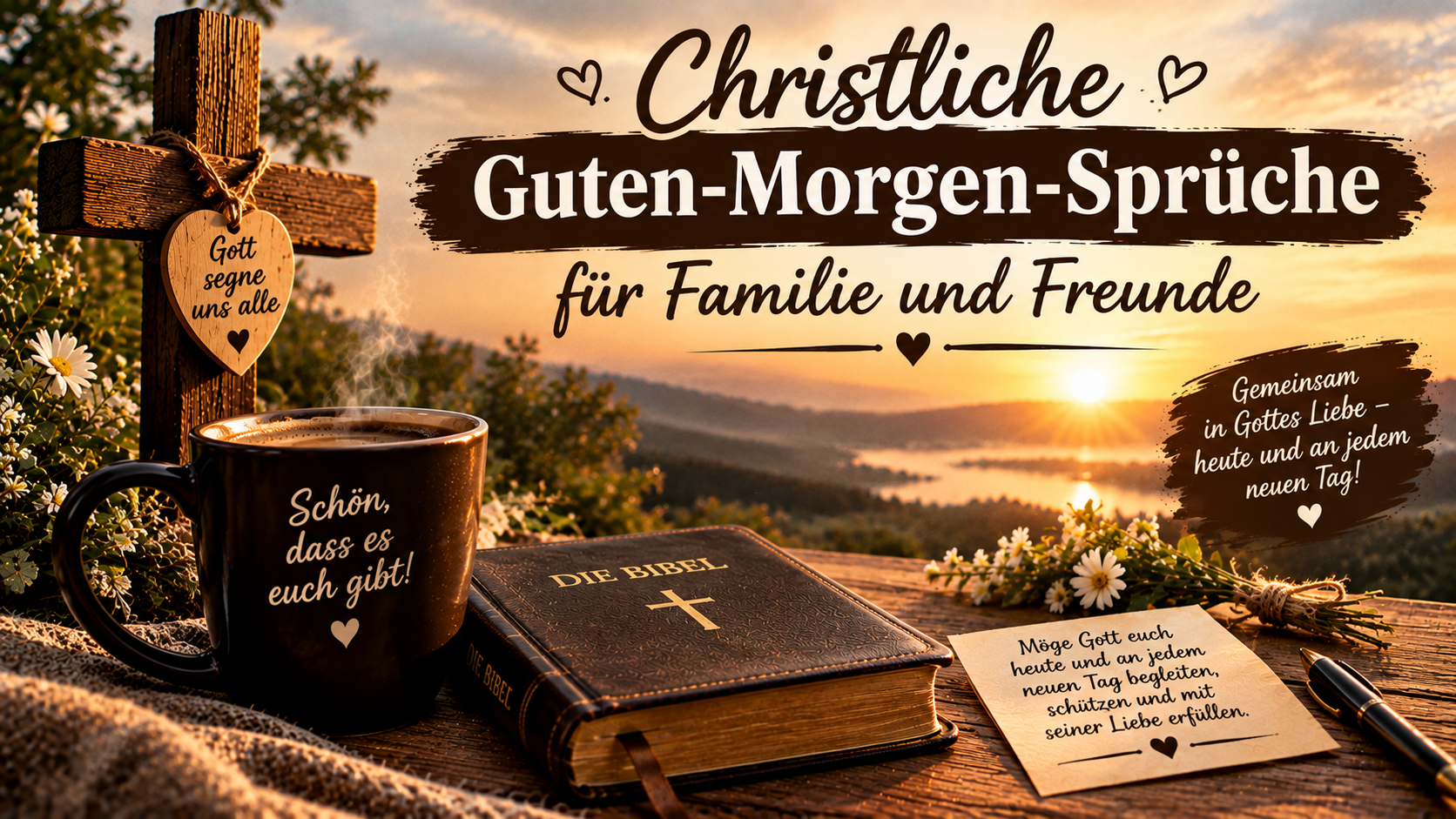 Christliche Guten-Morgen-Sprüche für Familie und Freunde