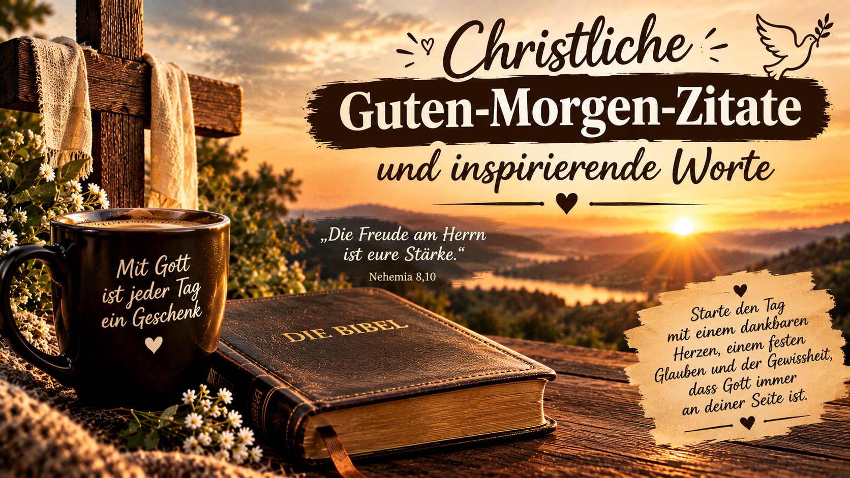 Christliche Guten-Morgen-Zitate und inspirierende Worte