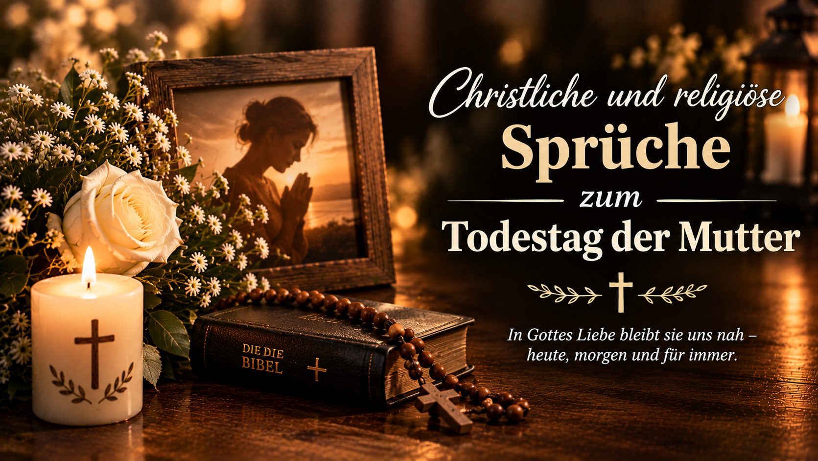 Christliche und religiöse Sprüche zum Todestag der Mutter
