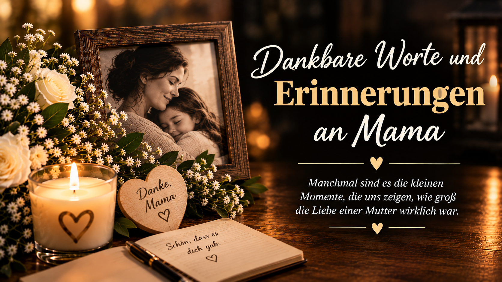Dankbare Worte und Erinnerungen an Mama