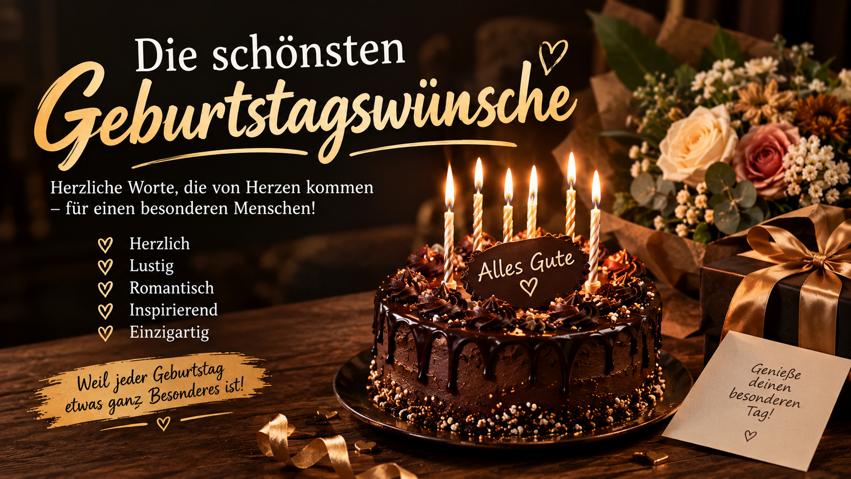 Die schönsten Geburtstagswünsche