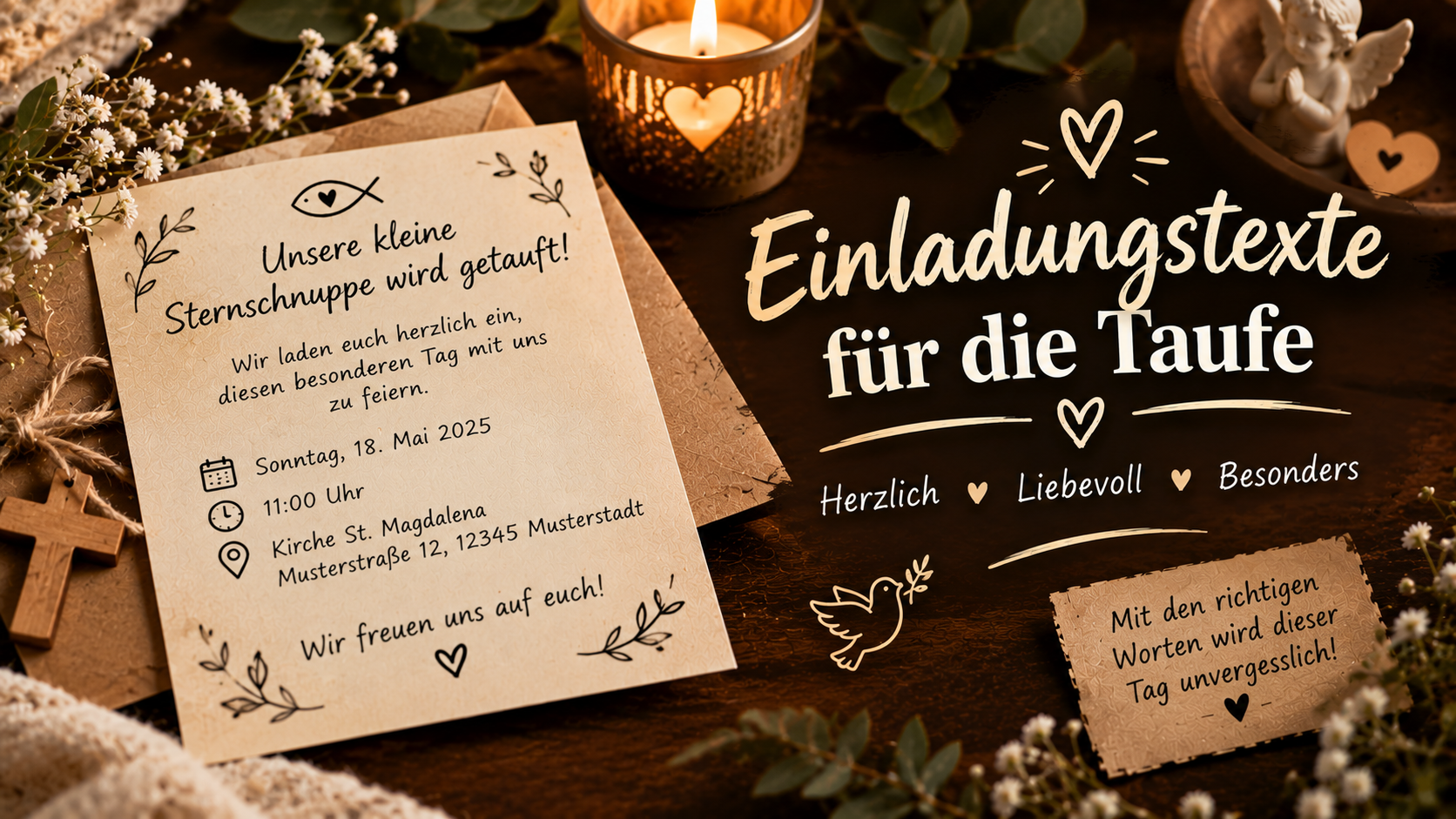 Einladungstexte für die Taufe