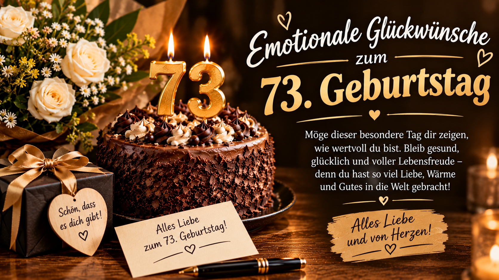 Emotionale Glückwünsche zum 73. Geburtstag
