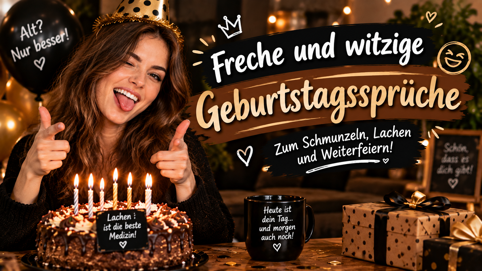 Freche und witzige Geburtstagssprüche