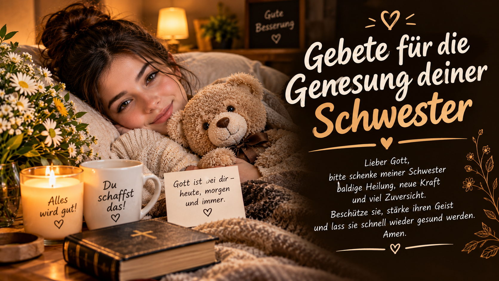 Gebete für die Genesung deiner Schwester