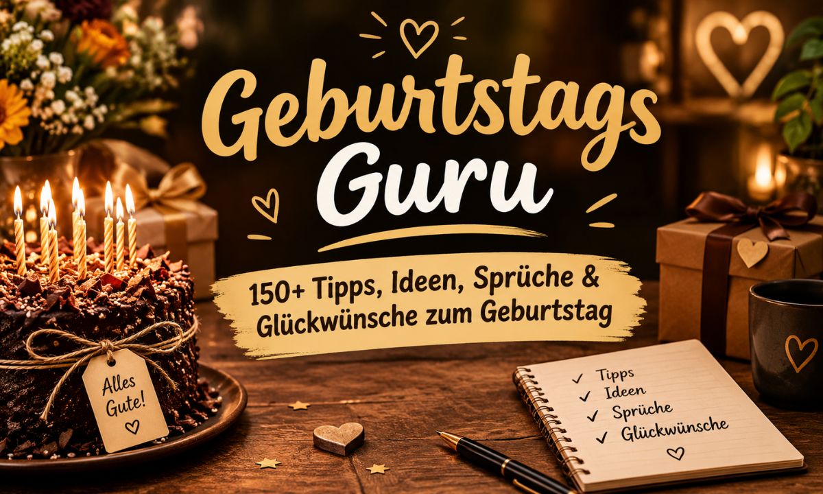 Geburtstags Guru – 150+ Tipps, Ideen, Sprüche & Glückwünsche zum Geburtstag