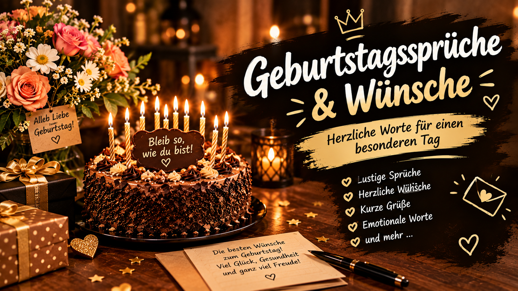 Geburtstagssprüche & Wünsche