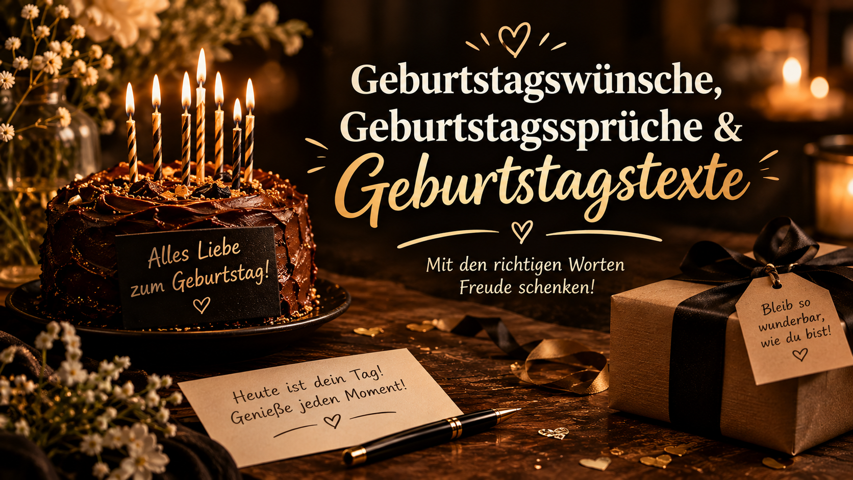 Geburtstagswünsche, Geburtstagssprüche & Geburtstagstexte