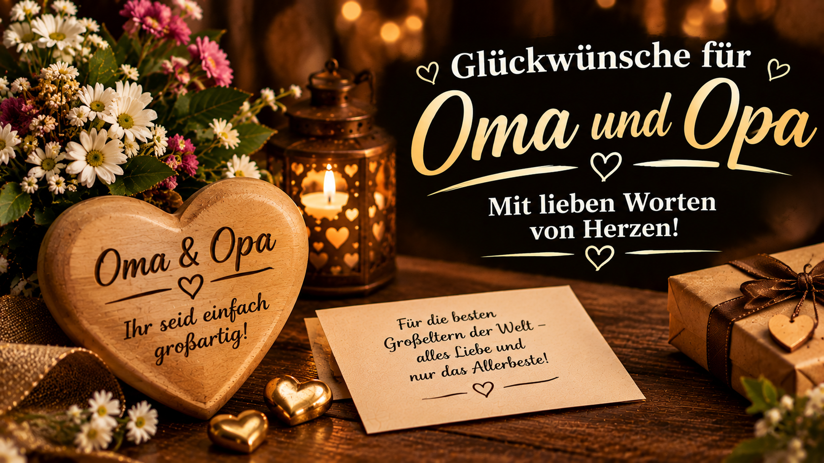 Glückwünsche für Oma und Opa
