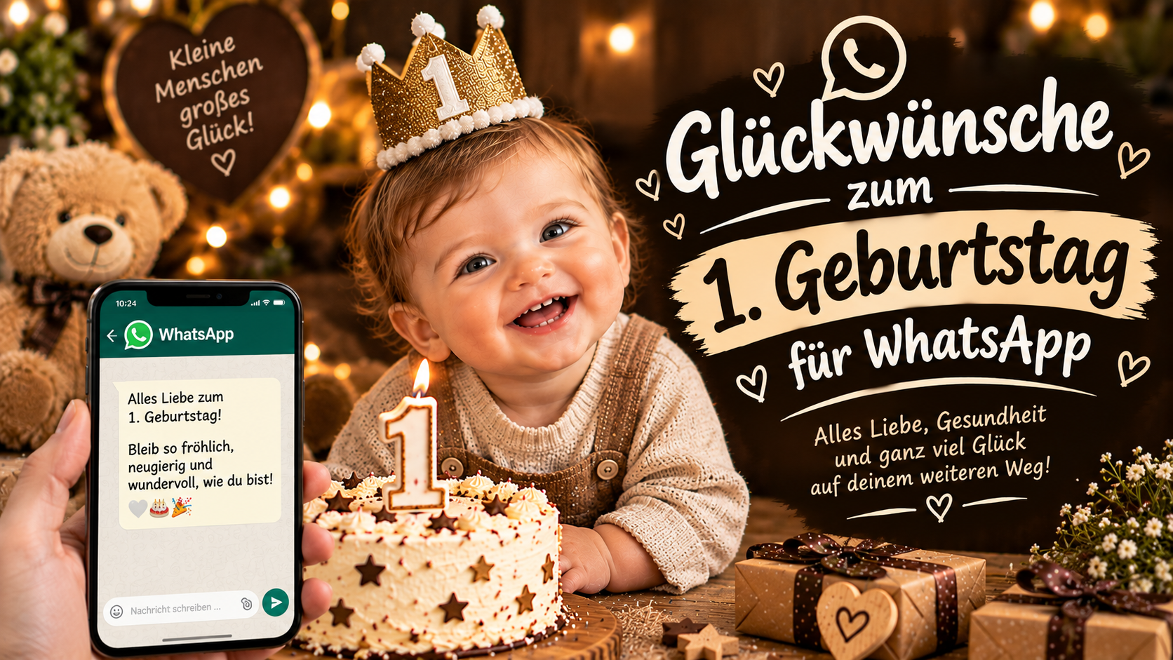 Glückwünsche zum 1. Geburtstag für WhatsApp
