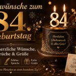 Glückwünsche zum 84. Geburtstag – 150+ herzliche Wünsche, Sprüche & Grüße
