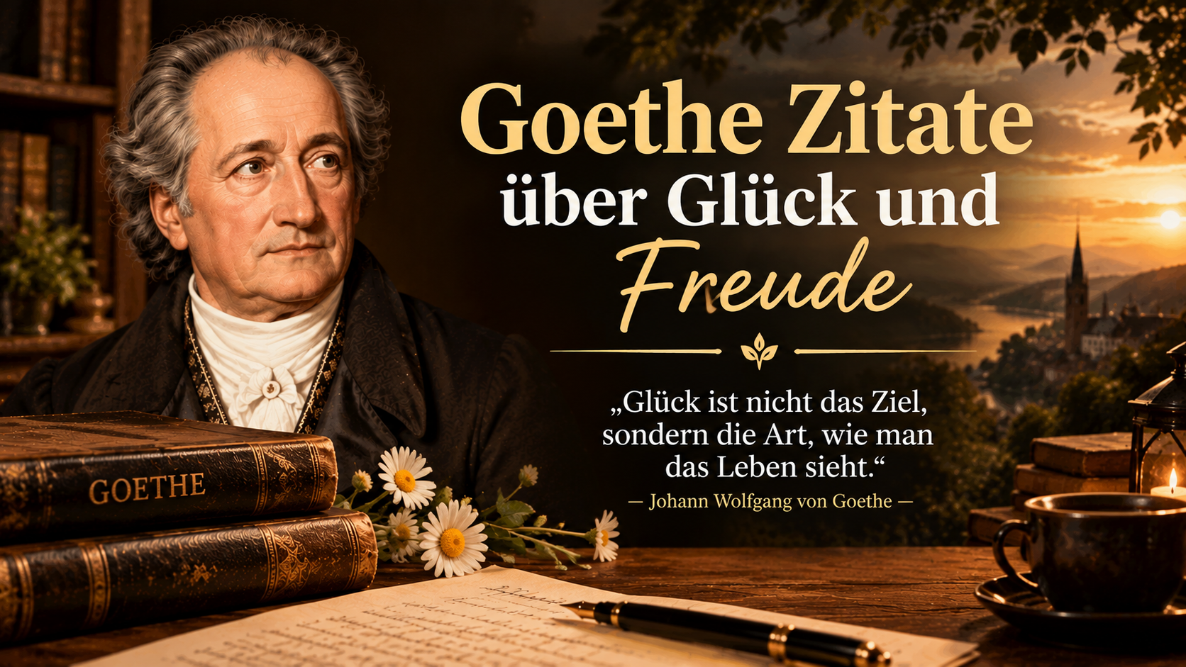 Goethe Zitate über Glück und Freude