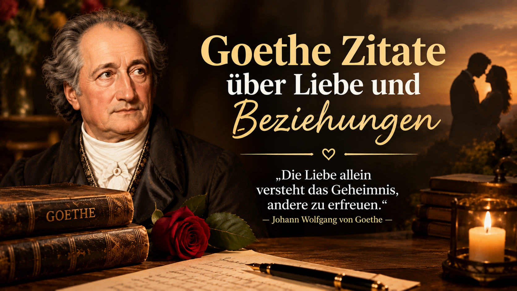 Goethe Zitate über Liebe und Beziehungen