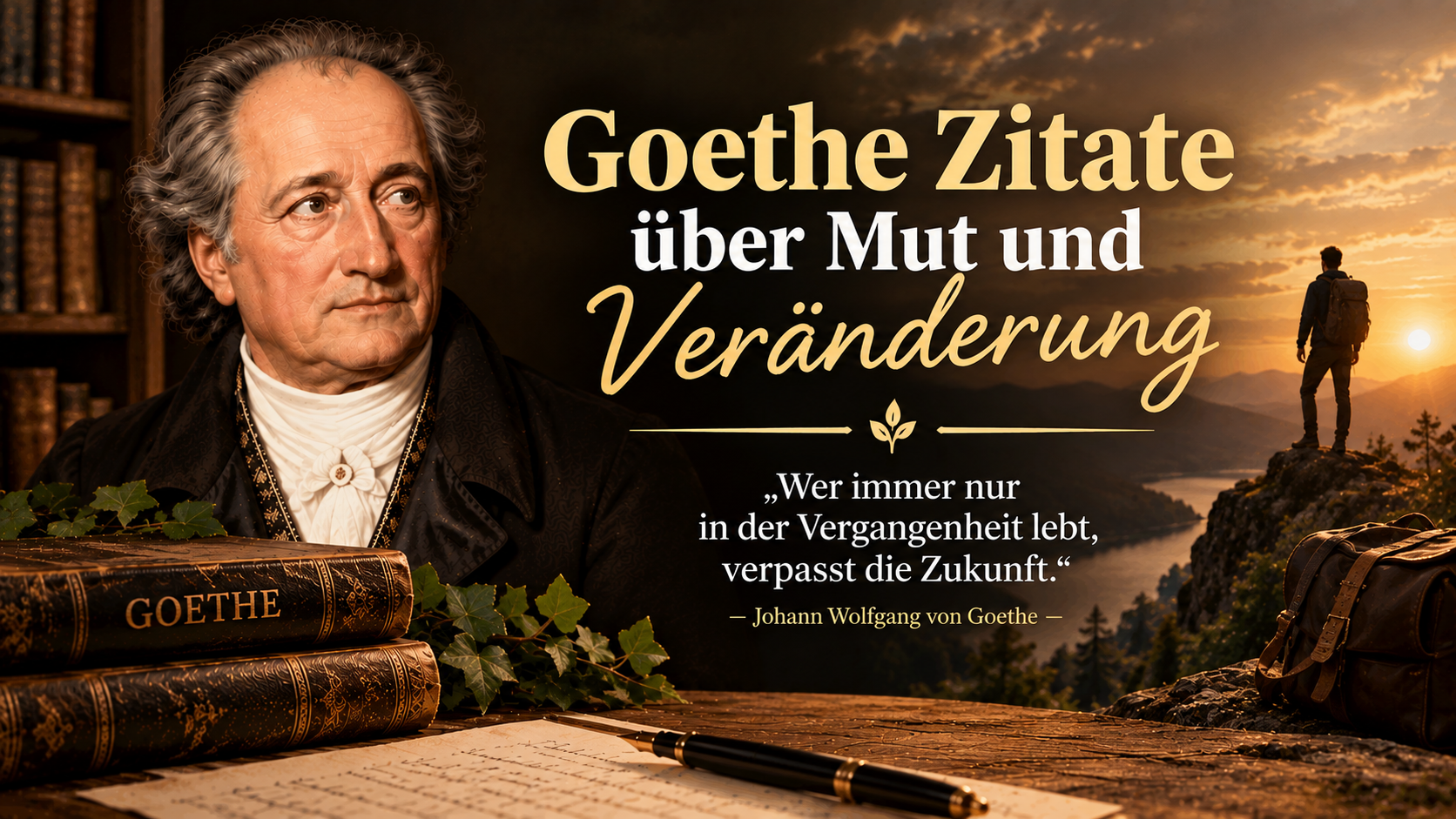 Goethe Zitate über Mut und Veränderung