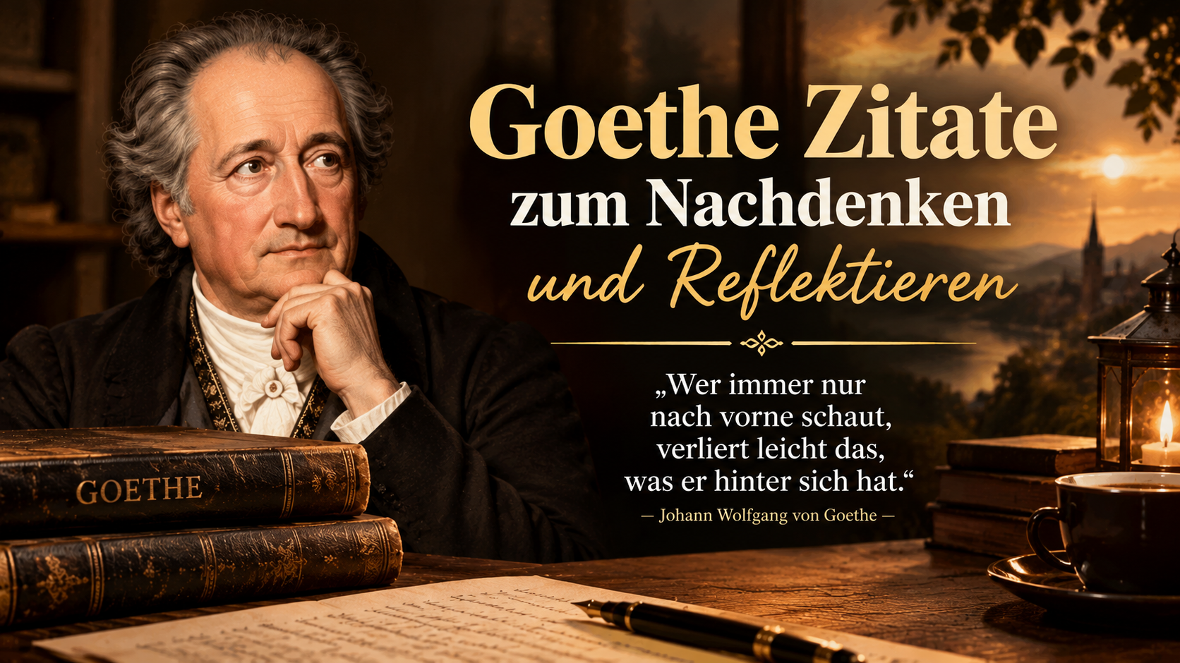 Goethe Zitate zum Nachdenken und Reflektieren