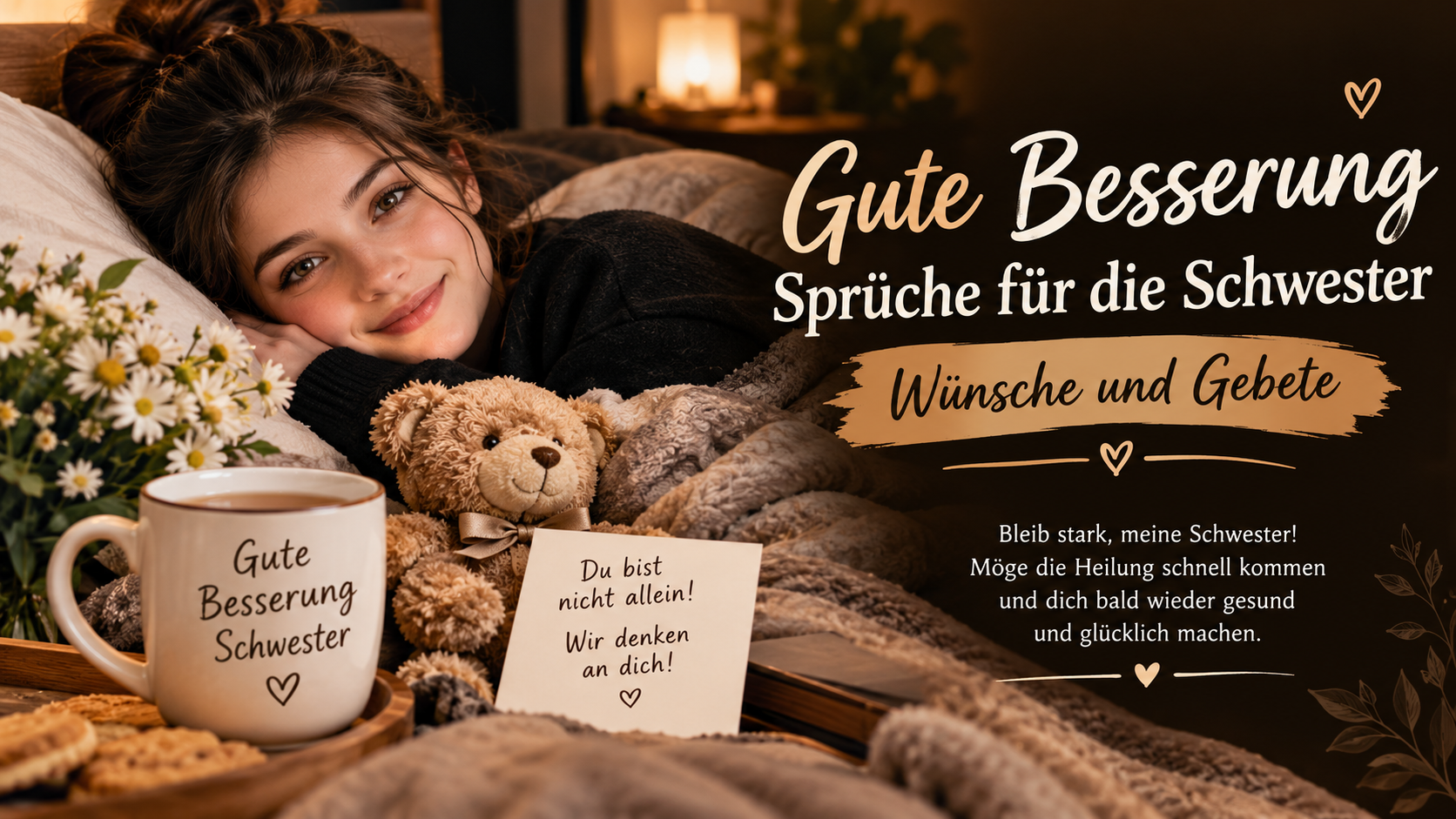 Gute Besserung Sprüche für die Schwester – Wünsche und Gebete