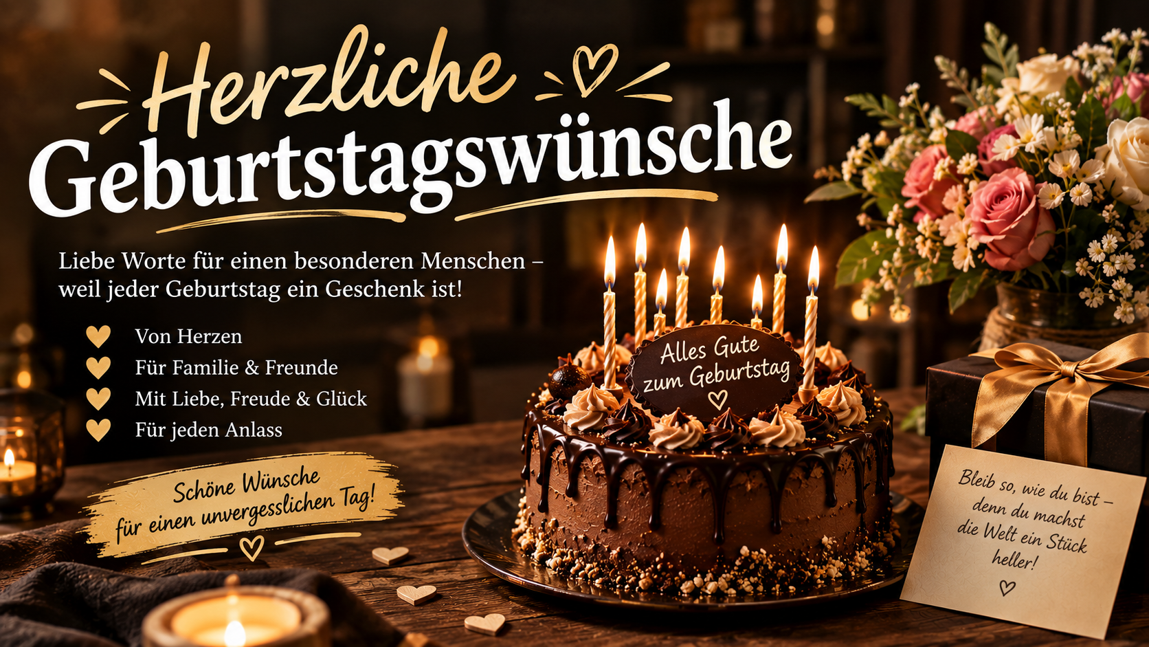 Herzliche Geburtstagswünsche