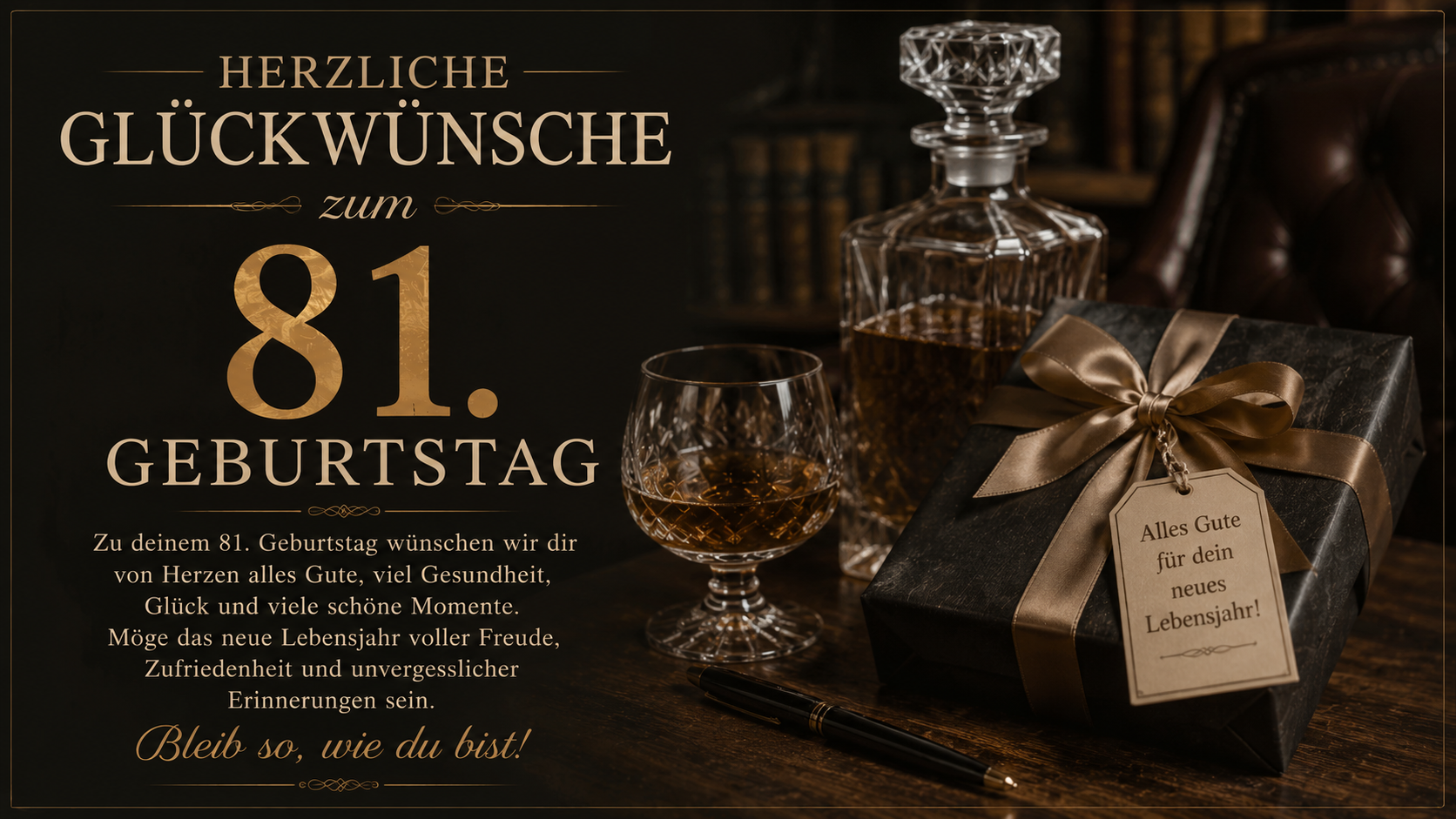 Herzliche Glückwünsche zum 81. Geburtstag