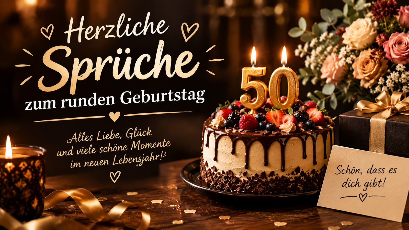 Herzliche Sprüche zum runden Geburtstag