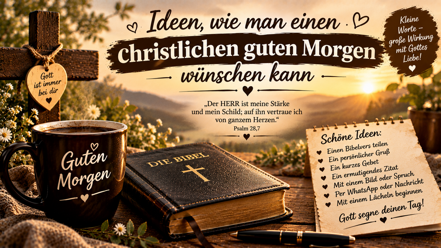 Ideen, wie man einen christlichen guten Morgen wünschen kann