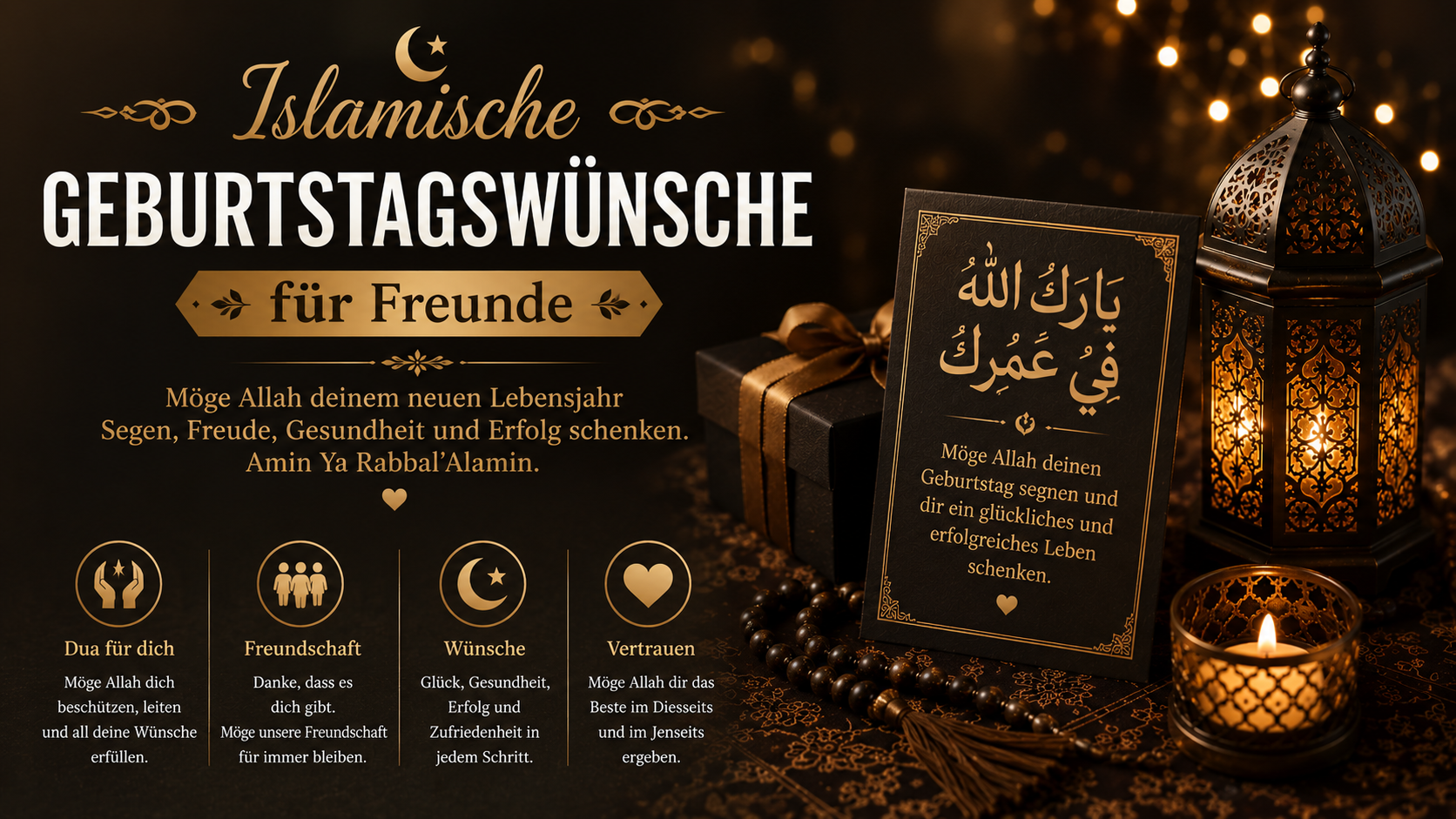 Islamische Geburtstagswünsche für Freunde