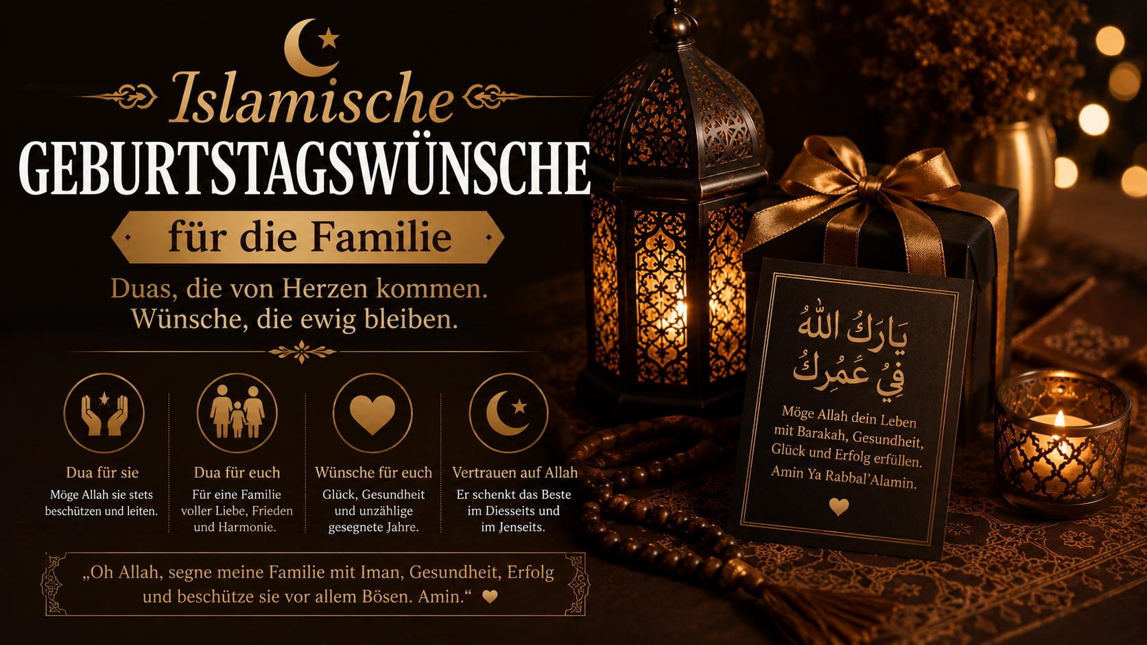 Islamische Geburtstagswünsche für die Familie