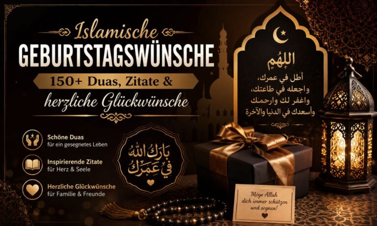 Islamische Geburtstagswünsche – 150+ Duas, Zitate & herzliche Glückwünsche