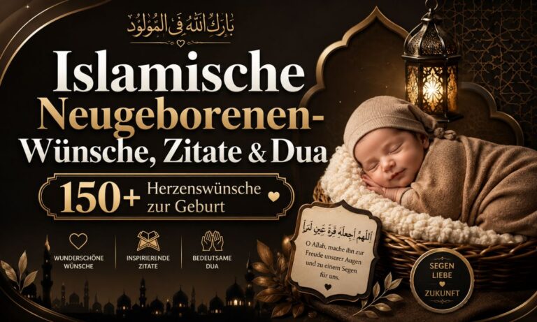 Islamische Neugeborenen-Wünsche, Zitate & Dua – 150+ Herzenswünsche zur Geburt