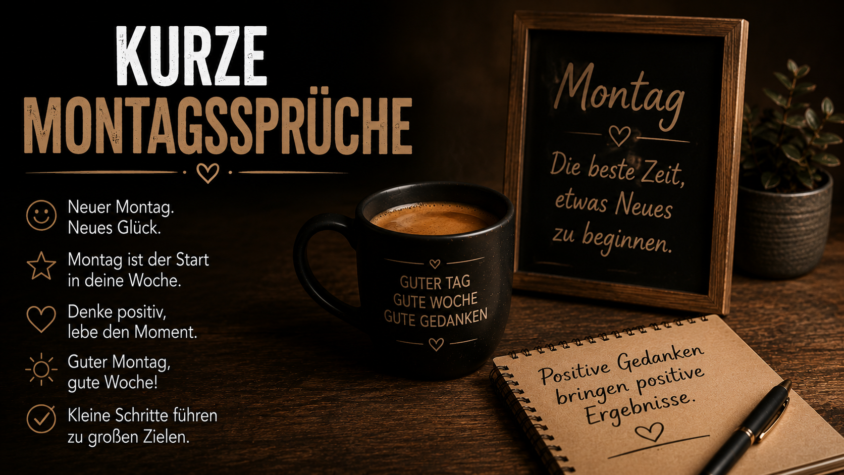 Kurze Montagssprüche