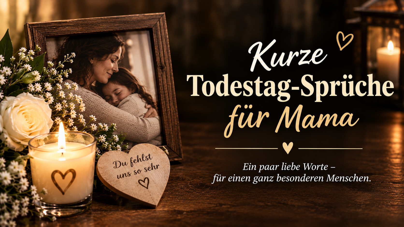Kurze Todestag-Sprüche für Mama